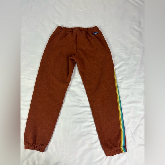 Patagonia Rust Track Pants with Multicolor Stripe - Picture 8 of 10